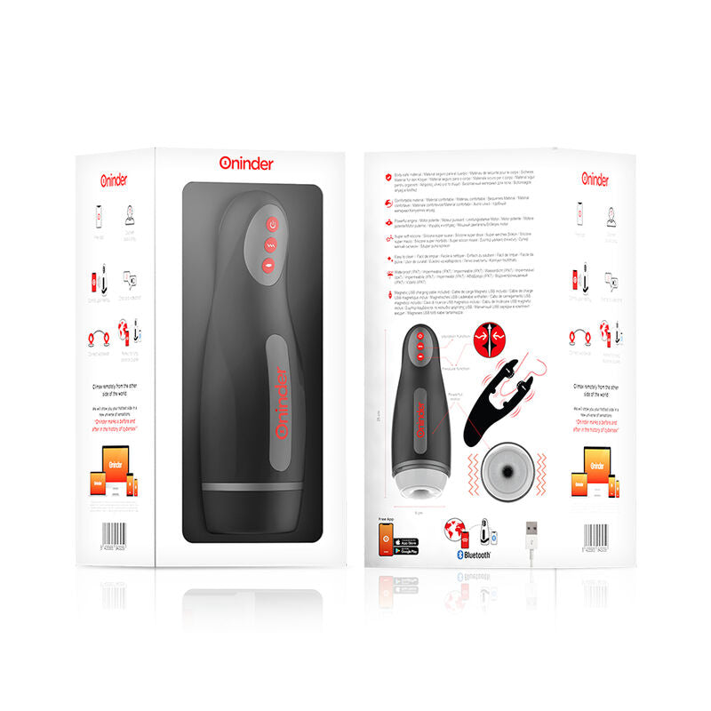 ONINDER - SEOUL RECHARGEABLE MALE MASTURBATOR 10 SPEED - FREE APP - Amore24