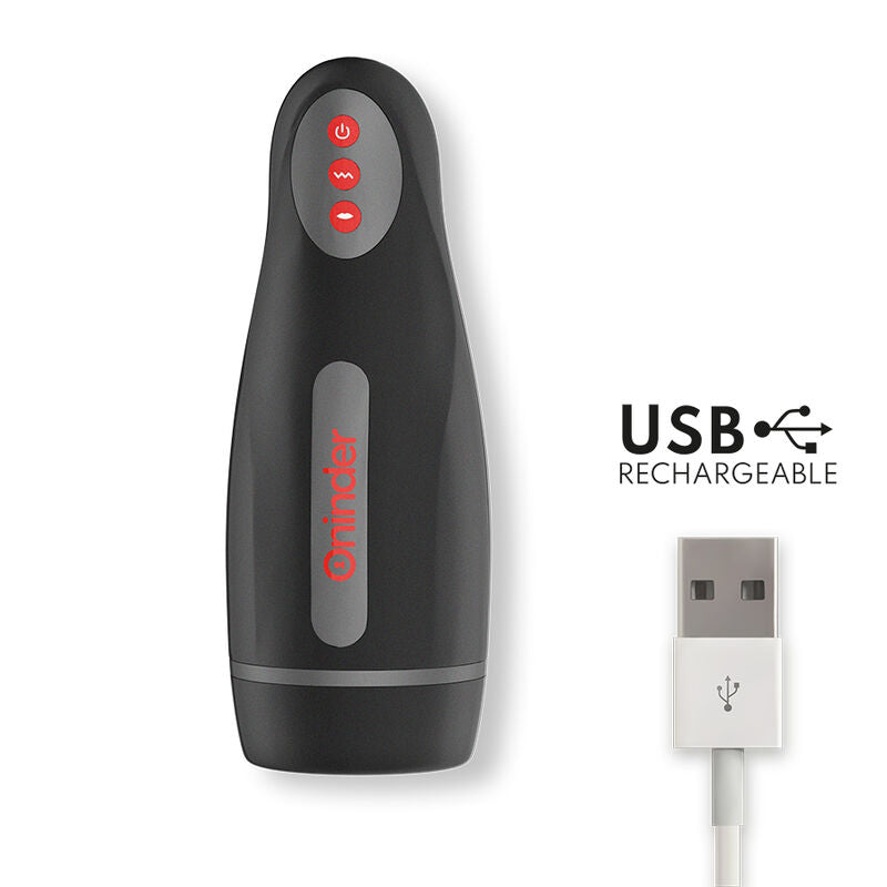 ONINDER - SEOUL RECHARGEABLE MALE MASTURBATOR 10 SPEED - FREE APP - Amore24