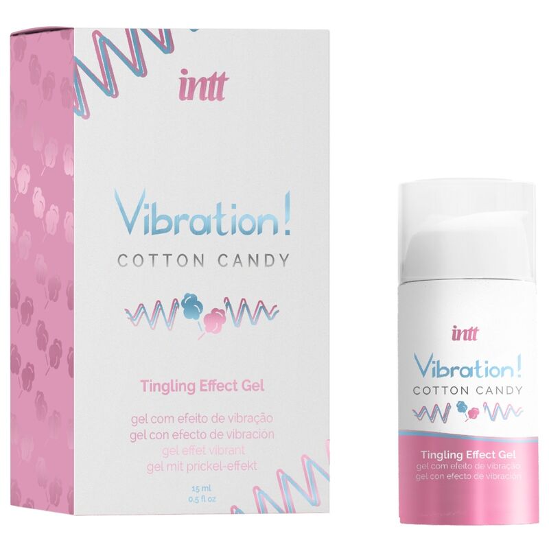 INTT - POWERFUL INTIMATE STIMULANT COTTON CANDY LIQUID VIBRATOR GEL 15 ML - Amore24