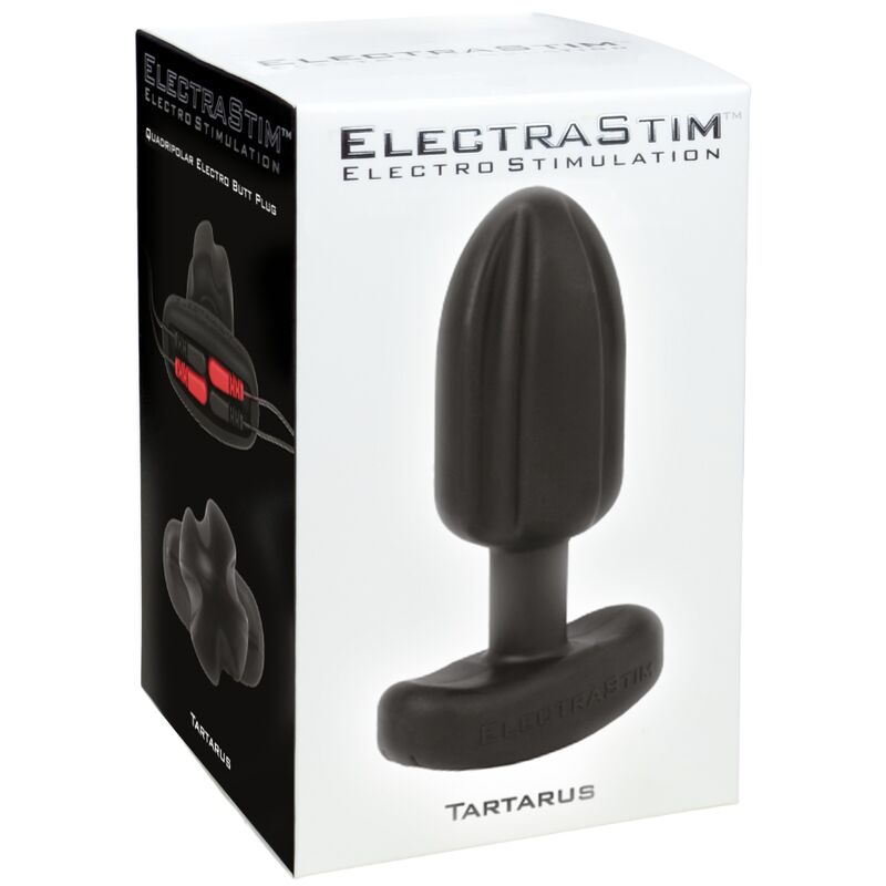 ELECTRASTIM - TARTARUS ANAL PLUG QUADRIPOLAR SILICONE BLACK - Amore24