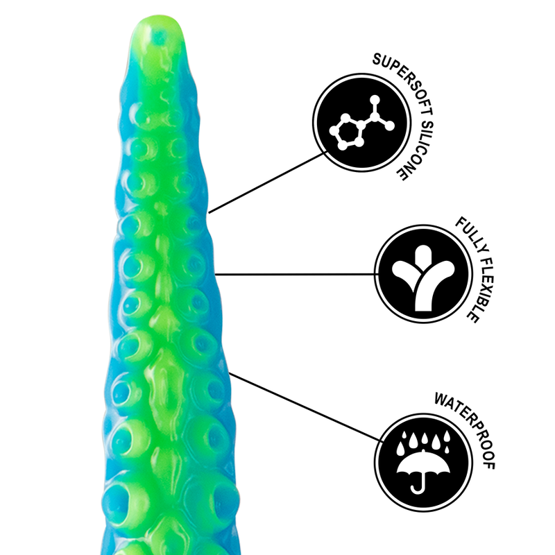EPIC - SCYLLA FLUORESCENT THIN TENTACLE DILDO LARGE SIZE - Amore24