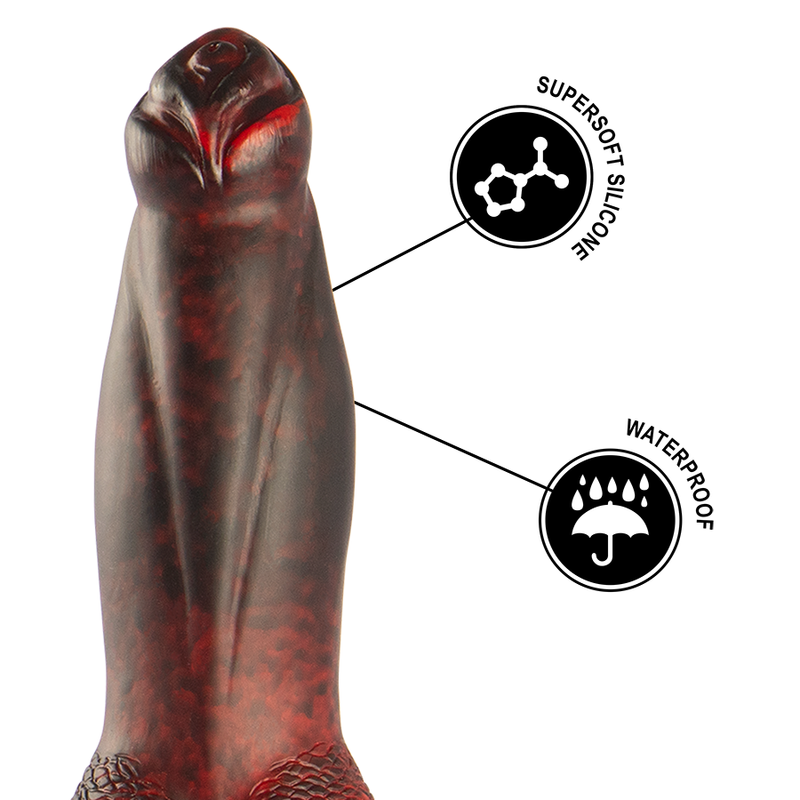 EPIC - PROMETHEUS DILDO TITAN IN FLAMES RECHARGEABLE REMOTE CONTROL - Amore24