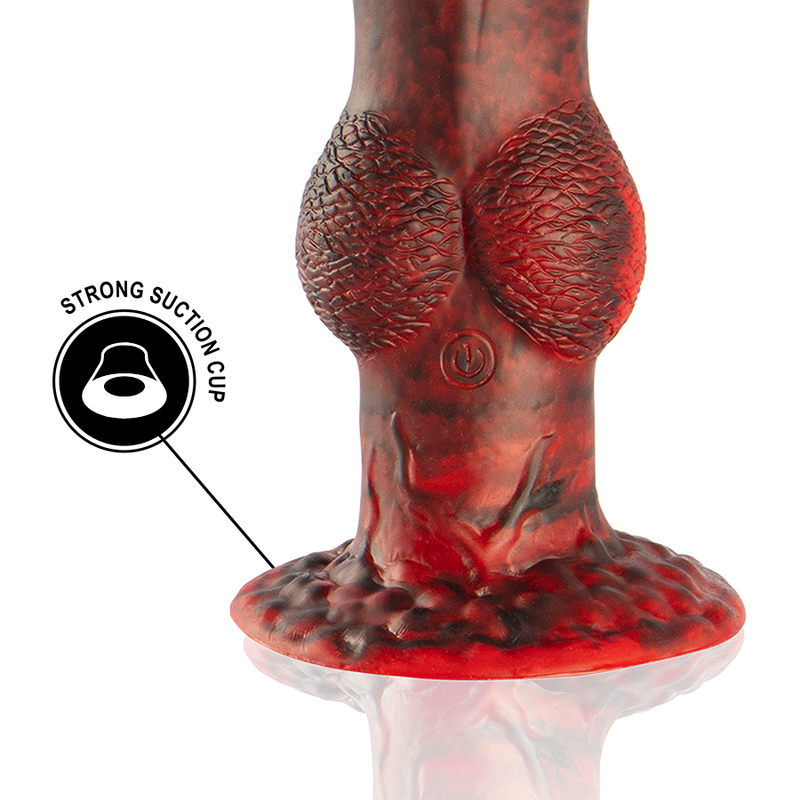 EPIC - PROMETHEUS DILDO TITAN IN FLAMES RECHARGEABLE REMOTE CONTROL - Amore24
