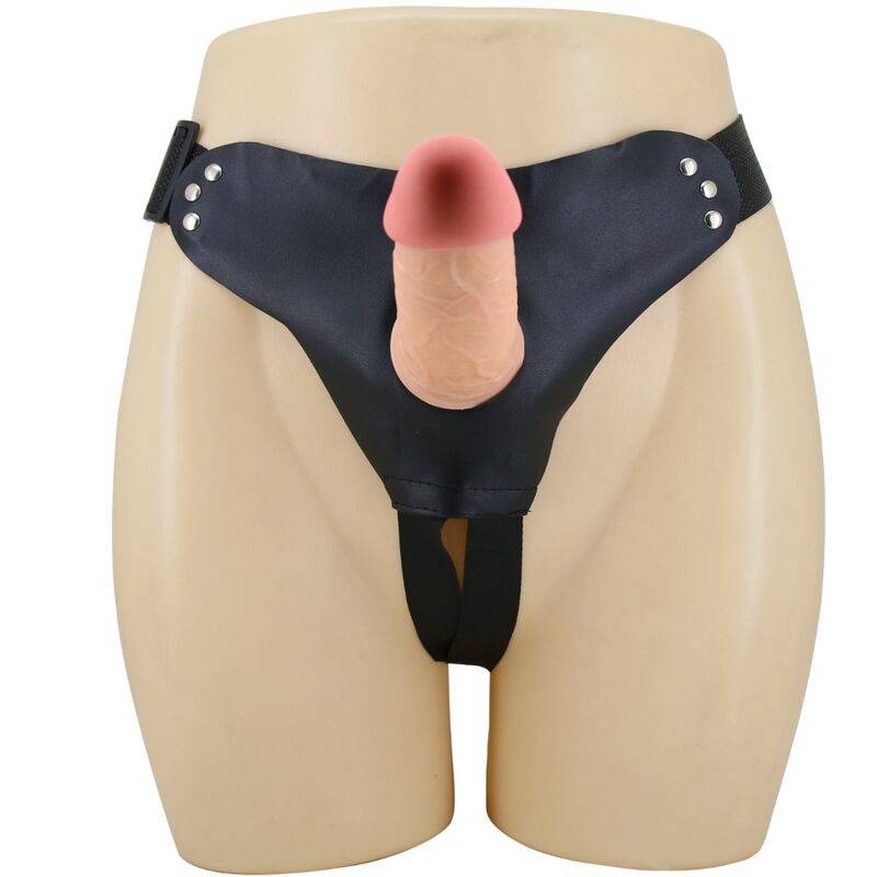 PRETTY LOVE - MAVIS HARNESS UNIVERSAL BRIEFS WITH DILDO 19 CM NATURAL - Amore24