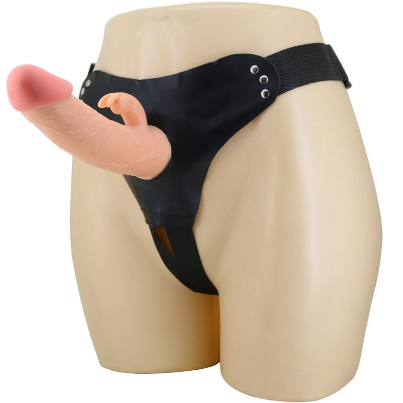PRETTY LOVE - MAVIS HARNESS UNIVERSAL BRIEFS WITH DILDO 19 CM NATURAL - Amore24