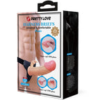 PRETTY LOVE - MAVIS HARNESS UNIVERSAL BRIEFS WITH DILDO 19 CM NATURAL - Amore24