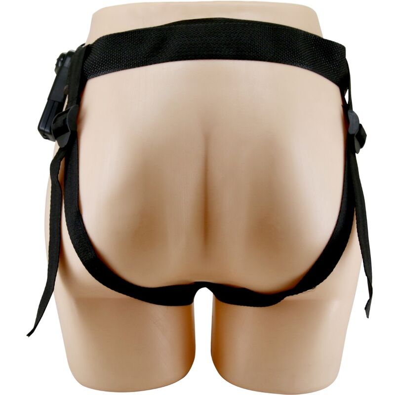 PRETTY LOVE - MARION HARNESS UNIVERSAL BRIEFS WITH VIBRATION DILDO 19 CM BROWN - Amore24