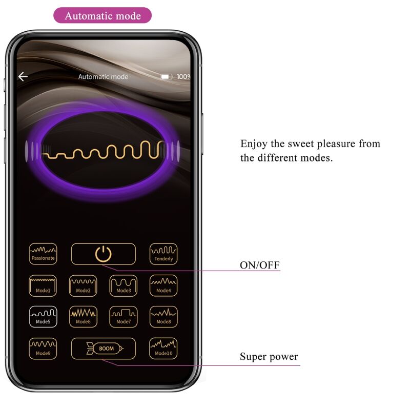 PRETTY LOVE - ETHAN RECHARGEABLE VIBRATOR LILA - Amore24