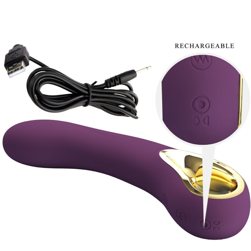 PRETTY LOVE - ETHAN RECHARGEABLE VIBRATOR LILA - Amore24