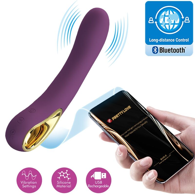 PRETTY LOVE - ETHAN RECHARGEABLE VIBRATOR LILA - Amore24