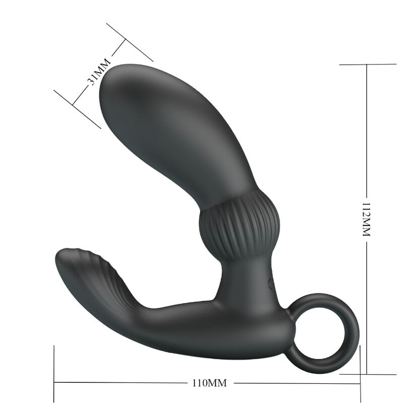 PRETTY LOVE - CAYLA ANAL VIBRATOR MASSAGER BLACK - Amore24