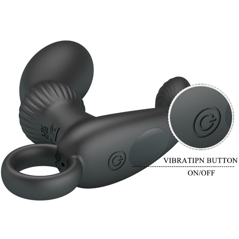 PRETTY LOVE - CAYLA ANAL VIBRATOR MASSAGER BLACK - Amore24