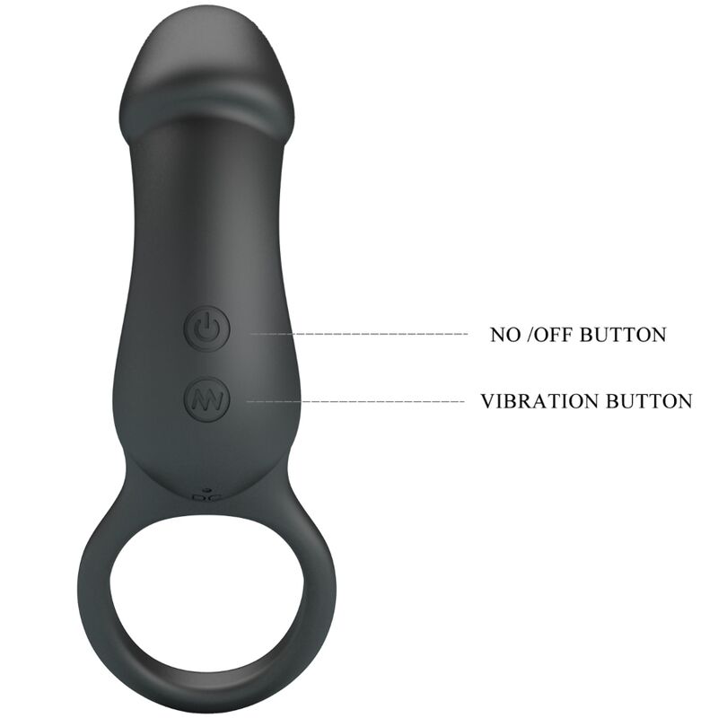 PRETTY LOVE - TRAE RING & VIBRATOR BLACK - Amore24