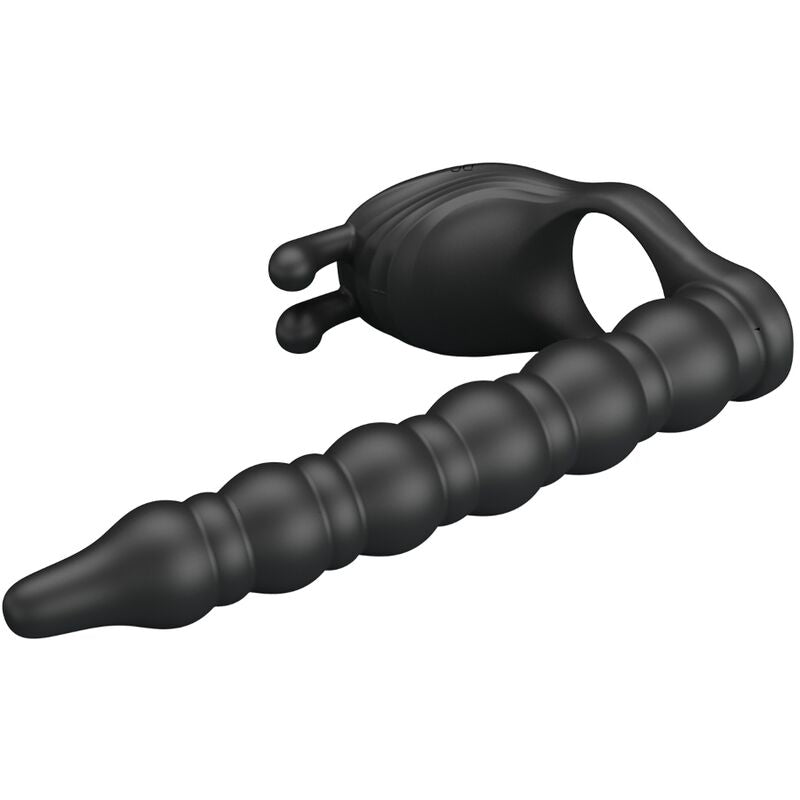 PRETTY LOVE - BLACKNEY PENIS RING WITH BLACK VIBRATOR PLUG - Amore24