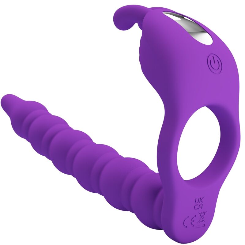PRETTY LOVE - BLACKNEY PENIS RING WITH LILA VIBRATOR PLUG - Amore24
