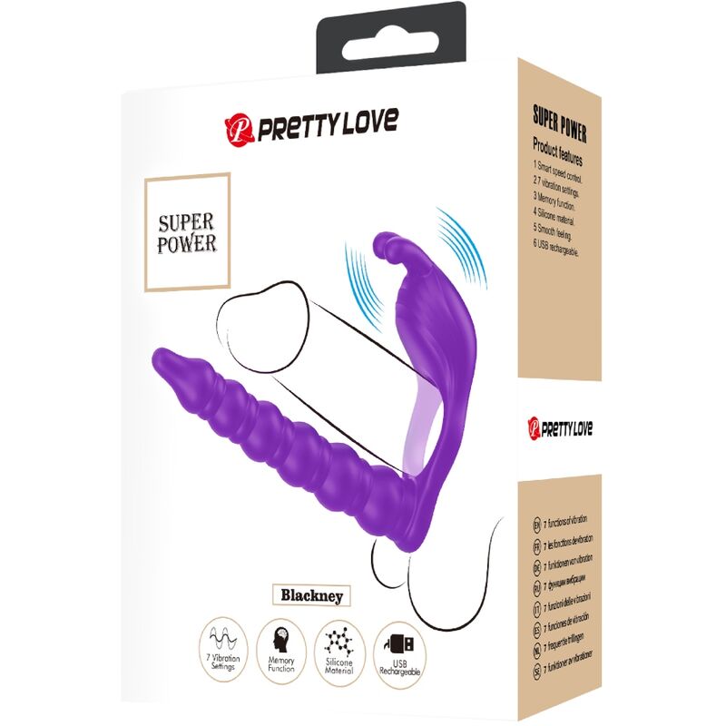 PRETTY LOVE - BLACKNEY PENIS RING WITH LILA VIBRATOR PLUG - Amore24