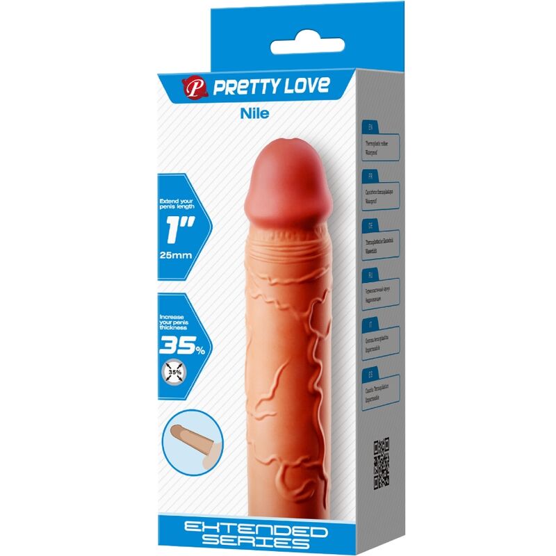 PRETTY LOVE - NILE PENIS EXTENDER COVER FLESH - Amore24