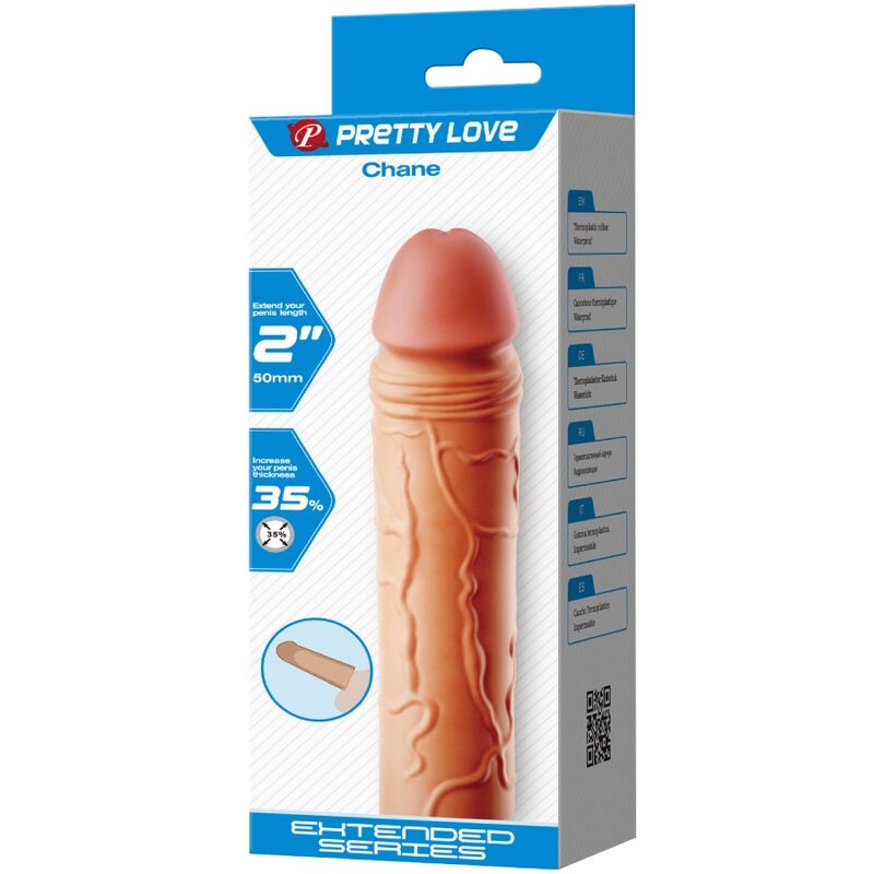 PRETTY LOVE - CHANE PENIS EXTENDER COVER FLESH - Amore24