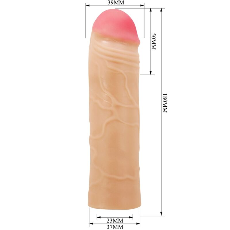 PRETTY LOVE - CHANE PENIS EXTENDER COVER FLESH - Amore24