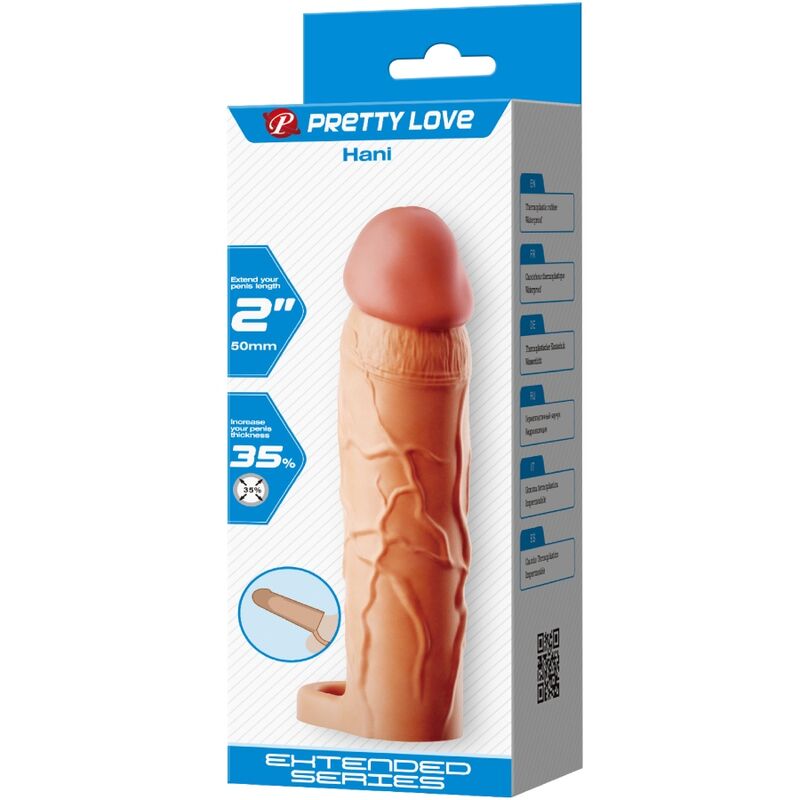 PRETTY LOVE - CHANE PENIS EXTENDER COVER FLESH - Amore24