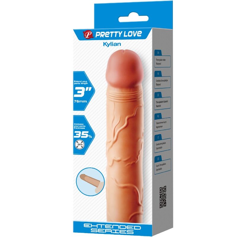 PRETTY LOVE - KYLIAN PENIS EXTENDER COVER FLESH - Amore24