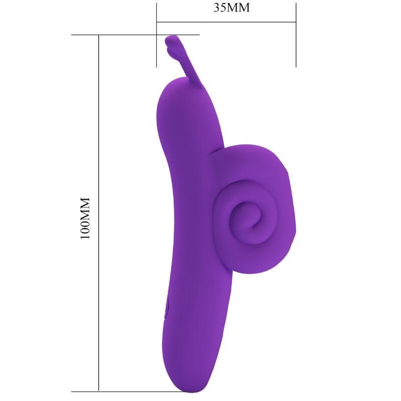 PRETTY LOVE - SNAIL POWERFUL PURPLE FINGER STIMULATOR - Amore24