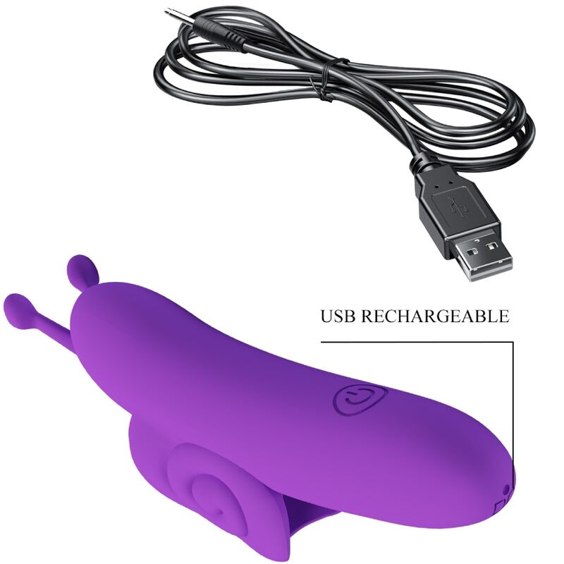 PRETTY LOVE - SNAIL POWERFUL PURPLE FINGER STIMULATOR - Amore24