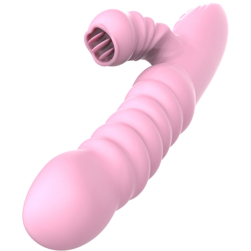 ARMONY - VIBRATOR MULTIFUNCTION WITH STIMULATING TONGUE HEAT EFFECT PINK - Amore24