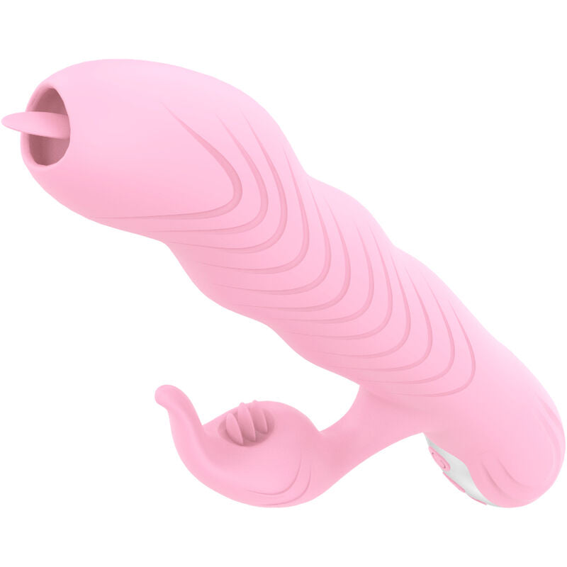 ARMONY - MARCIA VIBRATOR & THRUSTING DOUBLE TONGUE HEAT EFFECT PINK - Amore24