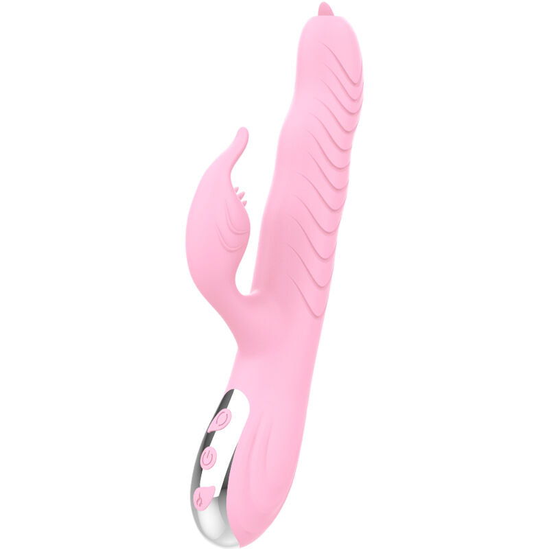 ARMONY - MARCIA VIBRATOR & THRUSTING DOUBLE TONGUE HEAT EFFECT PINK - Amore24