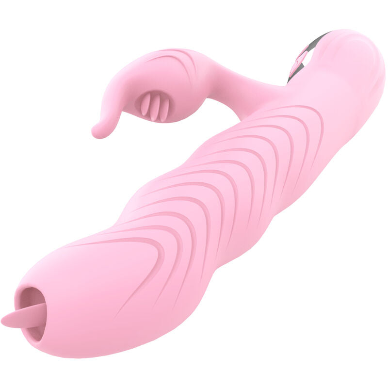 ARMONY - MARCIA VIBRATOR & THRUSTING DOUBLE TONGUE HEAT EFFECT PINK - Amore24