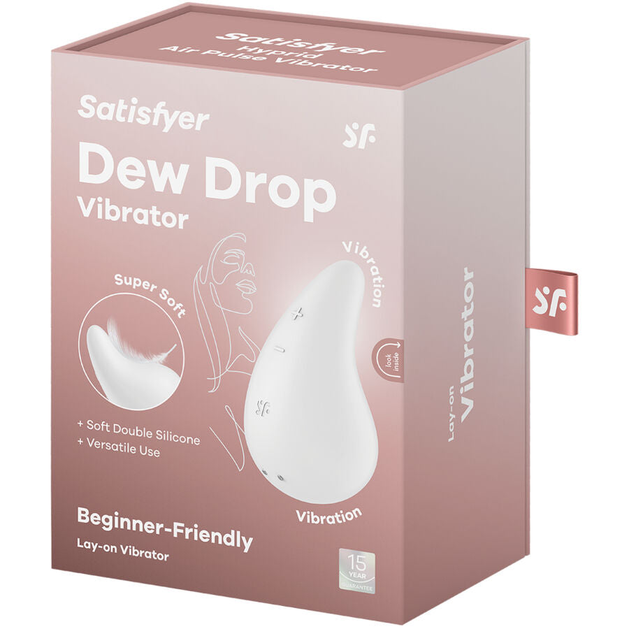 SATISFYER - DEW DROP VIBRATOR LAY-ON BLUE - Amore24