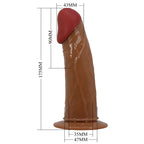 PRETTY LOVE - STARKS HARNESS BRIEFS MULTI-SPEED VIBRATION DILDO 17,5 CM LIGHT BROWN - Amore24
