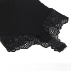 SUBBLIME - BLACK FLORAL LACE DETAIL TEDDY L/XL - Amore24