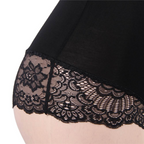 SUBBLIME - BLACK FLORAL LACE DETAIL TEDDY L/XL - Amore24