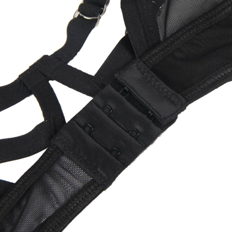 SUBBLIME - TWO PIECE SET OF TRANSPARENCY BRA AND S/M STRIPS - Amore24