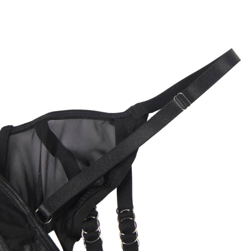 SUBBLIME - TWO PIECE SET OF TRANSPARENCY BRA AND S/M STRIPS - Amore24