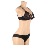 SUBBLIME - TWO PIECE SET OF TRANSPARENCY BRA AND S/M STRIPS - Amore24