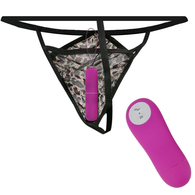 BAILE - THONG WITH VIBRATING BULLET AND CONTROL PURPLE - Amore24