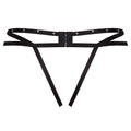 LIVCO CORSETTI FASHION - NOMADE THONG CROTCHLESS BLACK - Amore24