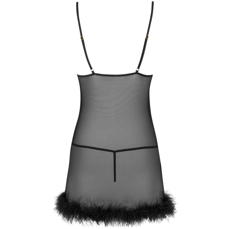 LIVCO CORSETTI FASHION - ZERUNAM SET BABYDOLL + BLACK THONG - Amore24