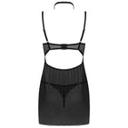 LIVCO CORSETTI FASHION - BINELLA SET BABYDOLL + THONG BLACK - Amore24