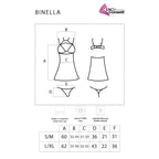 LIVCO CORSETTI FASHION - BINELLA SET BABYDOLL + THONG BLACK - Amore24