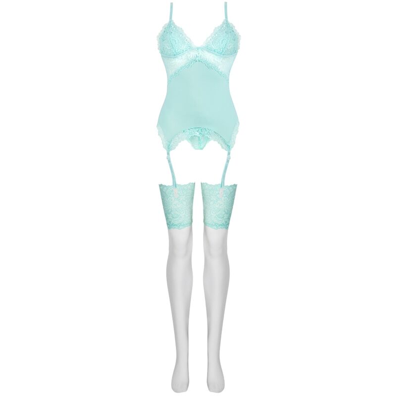 LIVCO CORSETTI FASHION - PERSINNE MIT EMPORIO SET CORSET + PANTY + STOCKINGS - Amore24