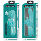 PRETTY LOVE - MULTIFUNCTION RABBIT VIBRATOR 4 IN 1 BUTTERFLY AQUA GREEN - Amore24