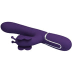 PRETTY LOVE - MULTIFUNCTION RABBIT VIBRATOR 4 IN 1 BUTTERFLY PURPLE - Amore24