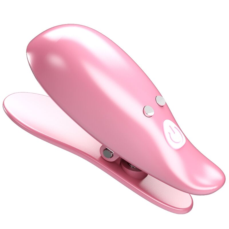 PRETTY LOVE - LEAF VIBRATING NIPPLE CLAMPS PINK - Amore24
