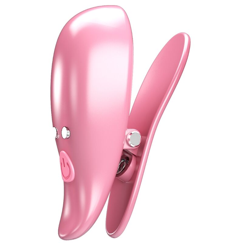 PRETTY LOVE - LEAF VIBRATING NIPPLE CLAMPS PINK - Amore24