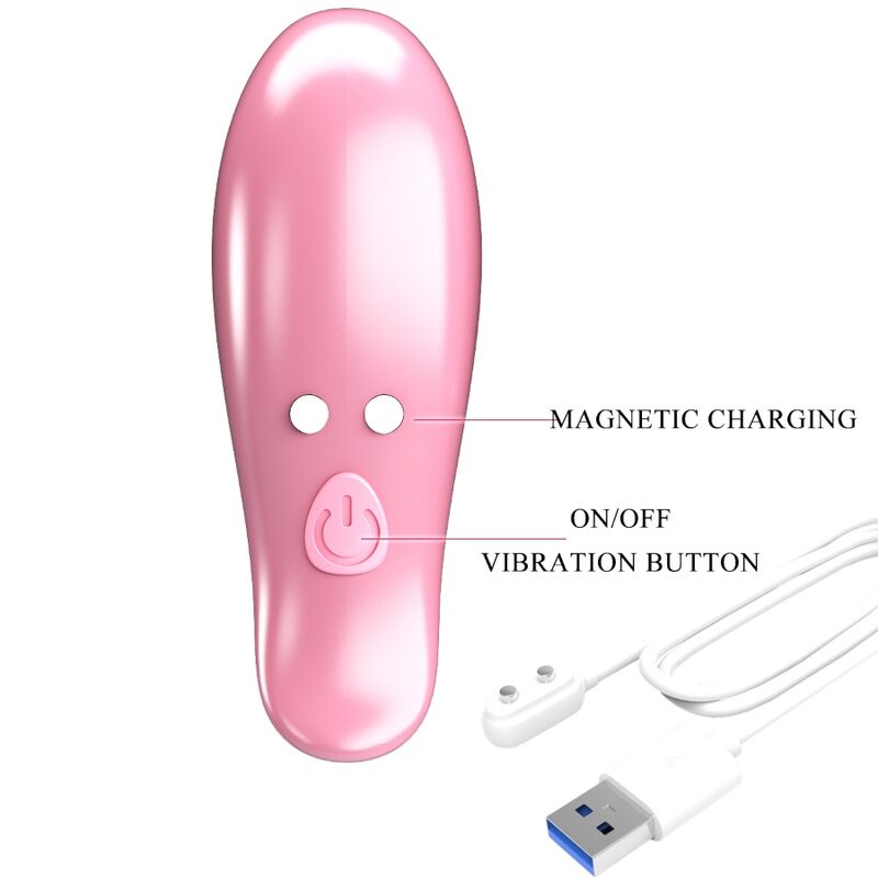 PRETTY LOVE - LEAF VIBRATING NIPPLE CLAMPS PINK - Amore24