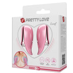 PRETTY LOVE - LEAF VIBRATING NIPPLE CLAMPS PINK - Amore24